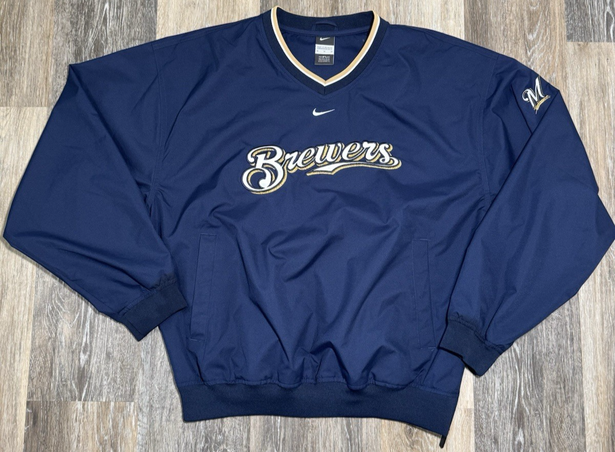 SACAI X NIKE Milwaukee Brewers Giacca Pullover Nike Team Center Swoosh Uomo Taglia Media