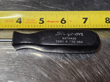 Snap-on Sstx420 Torx T20 Screwdriver Long Shaft Black Handle Snap-on Sstx420 Torx T20 Screwdriver Long Shaft Black Handle