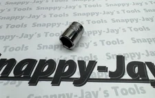 Snap-on Tools USA NEW 1/4" Drive 1/2" SAE 6 Point Shallow Chrome Socket TM16