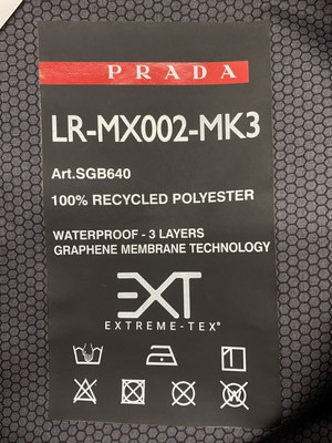 PRADA Extreme-Tex Windbreaker/Jacket/XL/Polyester/RED/SGB640 Used