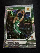 2024-25 Panini Donruss Euroleague Silver Press Proof Lorenzo Brown #60