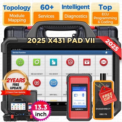 2025 LAUNCH X431 PAD VII ELITE PAD 7 Pro Car Diagnostic Scanner Key Programming