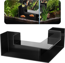 Dual-Entrance Aquarium Tunnel, Aquarium Cave Hideout 360  Viewing, Black Shrimp