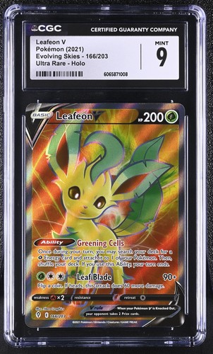 Leafeon V graded CGC 9 for sale on eBay