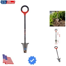 Root Slayer Perennial Shovel - Inverted V Blade Design for Effortless Digging