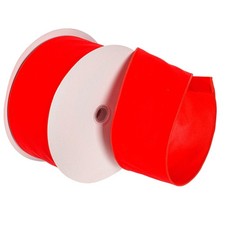 Vickerman 4" x 50 Yards Red Velvet Outdoor Wired Christmas Ribbon Q206234