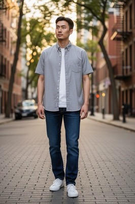 united by blue Mens XL Short Sleeve Hemp Blend Button Down Shirt Outdoors Gray