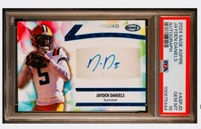 JAYDEN DANIELS 2024 SAGE ASPIRE ROOKIE AUTO PSA 10 ROTY Washington Low Pop Auto