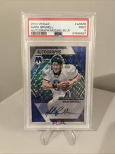 Mark Brunell 2023 Panini Mosaic Blue Prizm Auto /99 #AM-MB Jaguars PSA 9 POP 1
