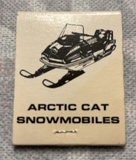 Vintage arctic cat snowmobile dealer Holly Michigan matchbook