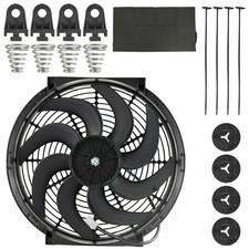 Wide Curved Blade 14 Inch Electric Fan 12v 3000cfm Reversible Cooling System Wide Curved Blade 14 Inch Electric Fan 12v 3000cfm Reversible Cooling System