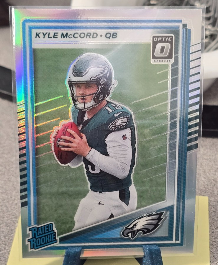 2025 Panini Donruss - Kyle McCord - Optic Rated Rookies Preview Holo #325 Eagles