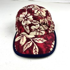 Vintage 90s Patagonia Spoonbill Hat 5-Panel Cap Floral Leaf Print Made in USA