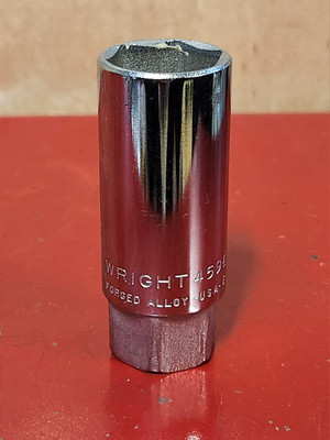 Wright Tool 1/2'' Drive 13/16'' Spark Plug Socket 6Pt Model 4596 NOS Vintage USA