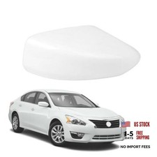 Rear View Mirror Cover Cap Replacement for Nissan Right Passenger Side White