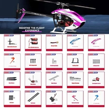 Goosky S1 Helicopter Parts Main Blade Linkage Rods Tail Boom Motor Servo Battery