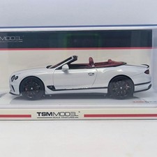 TSM Bentley Continental GT Convertible White Ice 1/43 Model Car TSM430510