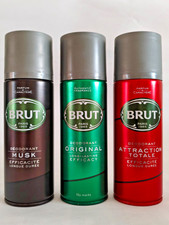 Brut Mens Deodorant Body Spray 200ml x3 Variety Pack - Choose Mixed Scents Trio