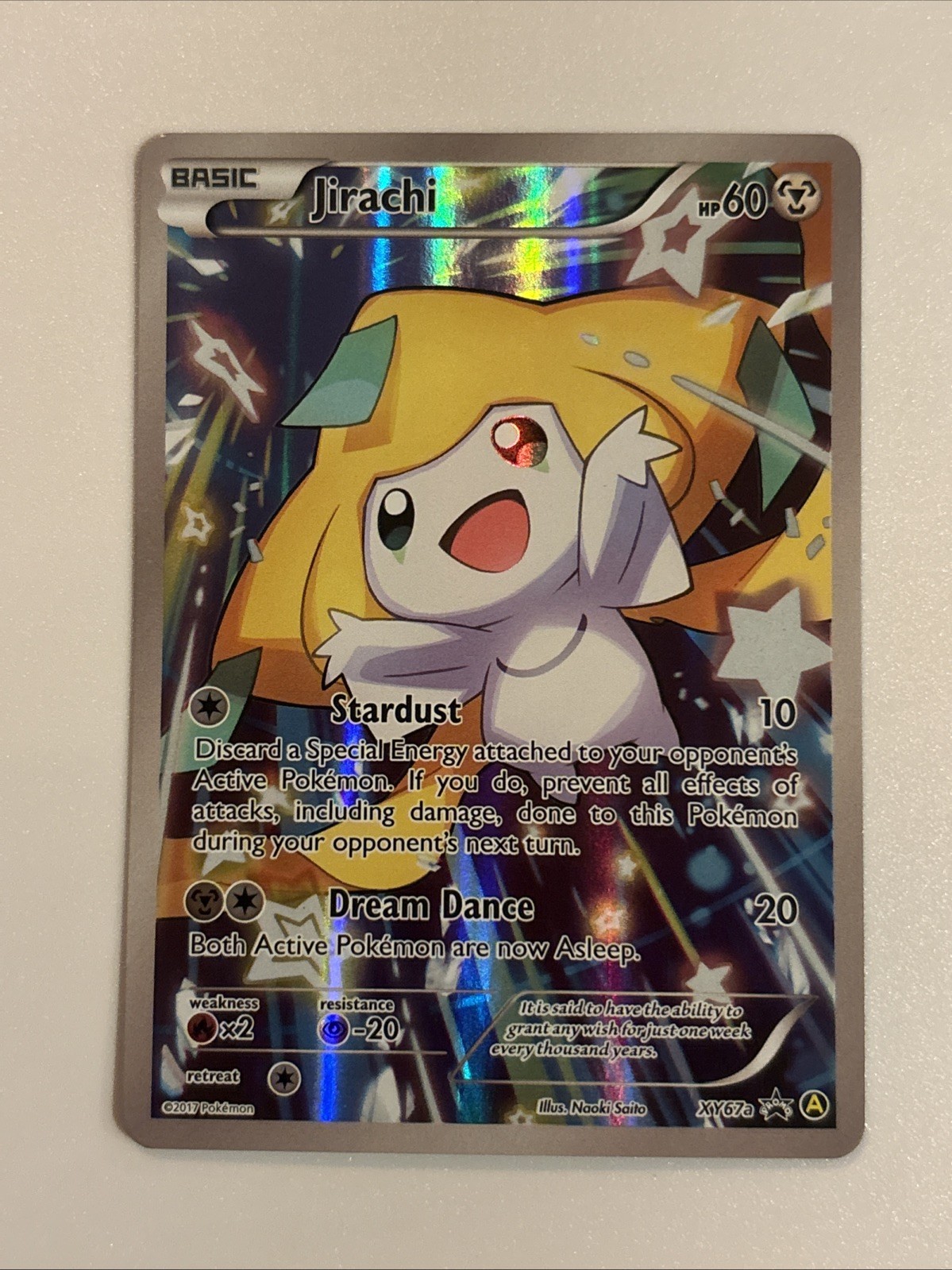 Pokemon Jirachi XY67a Black Star Alternate Art Full Art
