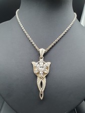 Arwens Abendstern 925 Anhänger & Kette Silber Original signiert NLP. Inc Ca 27Gr
