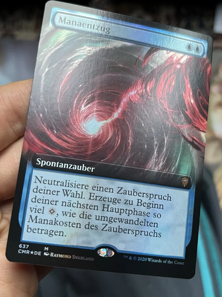 GERMAN Extended Foil • Mana Drain • NM / Unplayed • Mtg (1996) - Image 4 of 4