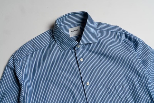 Men Lorenzini Shirt Navy Cotton 42 / XL / 50