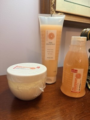 Perlier Voglia Pink Grapefruit Lot: Body Cream, Shower Gel & Cream -  Sealed New