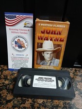 John Wayne 6 Western Classics  VHS VCR Video Tape Black & White Movie 🇺🇸 