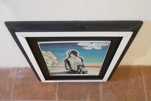 Fausto Repetti Ölgemälde Tafel Futurismus Pinguine 40er 50er Avantgarde - Bild 8 von 24