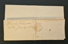 1836 Stampless Cover RED Handstamp Postmark New York JAN 5 Plainfield NJ Letter — photo 2