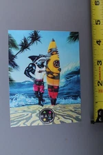 Maui and Sons Surfboards Clothing Muscle Shark Bite V1A Vintage Surfing STICKER