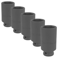 5x SCHLAGSCHRAUBER NUSS SW 30 mm KRAFTNUSS 1/2 ZOLL SCHLAGNUSS STECKSCHL&Uuml;SSEL