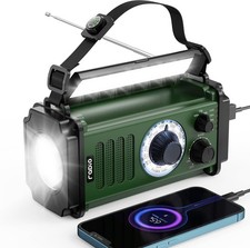 Radio meteorol gica de manivela de emergencia con cargador USB linterna SOS NEW