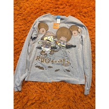 Vintage 1998 Rugrats Long Sleeve Shirt Kids XL 14/16 Tommy Chuckie Freeze NWT