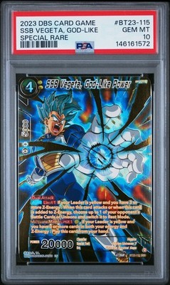 vegeta god rare card SSB Vegeta, Unbridled Power - BT16-147 Realm of the Gods - PSA 10 Dragon Ball Super