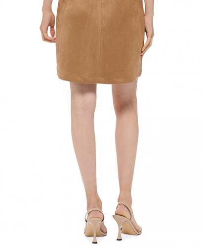 New $134 Calvin Klein Women's Short Short Sleeve Round Neck Sheath Dress A4312 - Picture 8 of 18