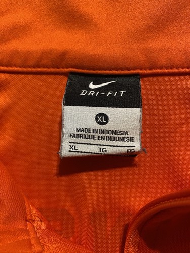 Nike Oregon State Beavers 1/4 Zip Pullover Mens XL Orange White Dri-FIT Golf OSU - Picture 6 of 11