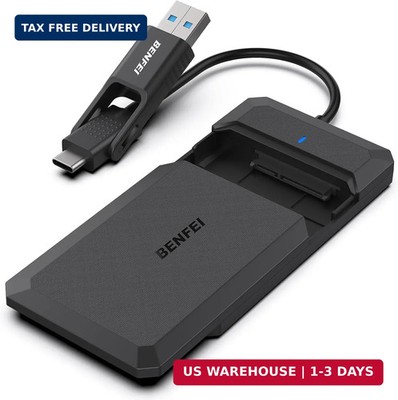 BENFEI 2.5 Inch SATA to USB Tool Free External Hard Drive Enclosure, USB Type-C/
