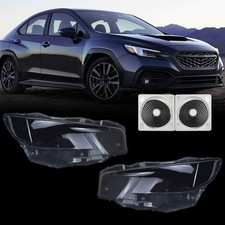 A Pair For Subaru WRX 2022-2025 Headlight Lens Cover+Sealant Glue NEW US