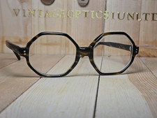 Selecta Optical Vintage Tortoise Shell Havana Octagonal Eyeglasses Frame