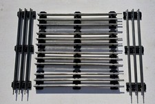 (6) Lionel O Gauge 10 Straight track with Bla...