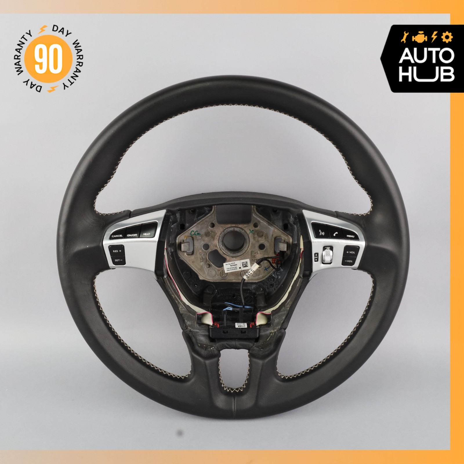 08-18 Bentley Continental GT GTC Flying Spur Driver Steering Wheel Leather OEM