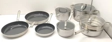GreenPan GP5 Vista 5-ply Stainless Steel Ceramic Nonstick 12pc Cookware Set