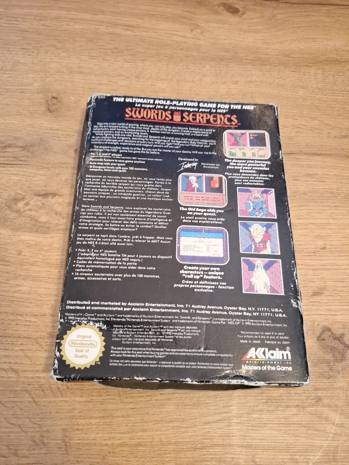 Swords And Serpents Nintendo NES PAL FRA Sans Notice  - Photo 3/4
