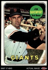 1969 Topps #102 Jim Davenport Giants 3 - VG