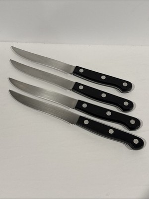 Zwilling Set Of 4 J.A. Henckels Steak Knife 5'' Rostfrei No Stain Spain BB3