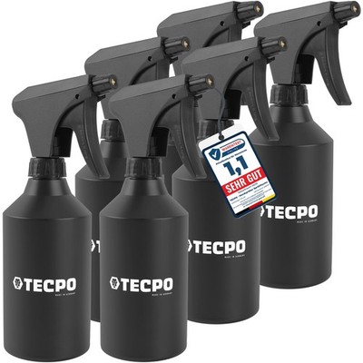 6x SPRÜHFLASCHE HDPE 500 mL für STARKE CHEMIKALIEN BREMSENREINIGER ISOPROPANOL