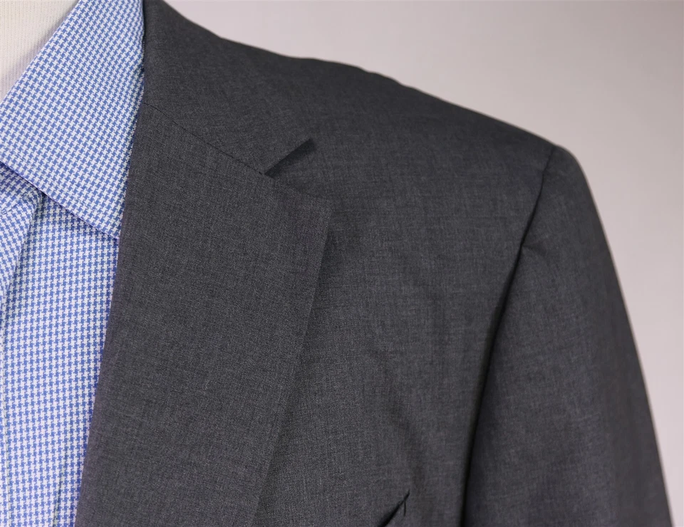 Chaqueta Blazer Jil Sander Para Hombres Hecha a Medida Gris Sólido 2-Btn Lana 44L Foto 4 de 4