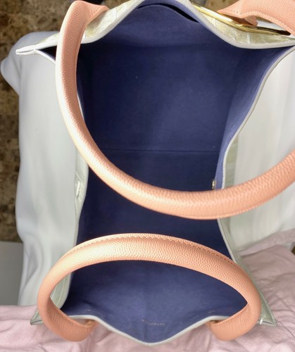 ROKSANDA Eel Leather Weekend Tote w/ Gold Tone Hardware Double Strap Square - Picture 8 of 10