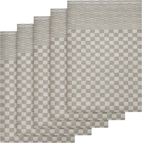Tea Towels Pack of 5 Commercial Grade Large Kitchen 100% Cotton Natural 90x50 cm - Picture 2 of 9